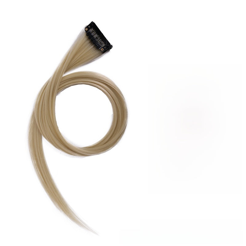 Colorful Hair Extension Piece High Temperature Silk