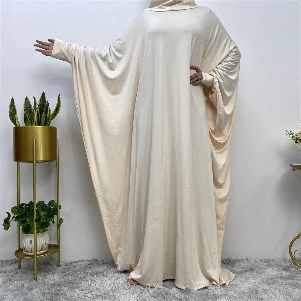 Solid-color batwing robe - Price Value Store