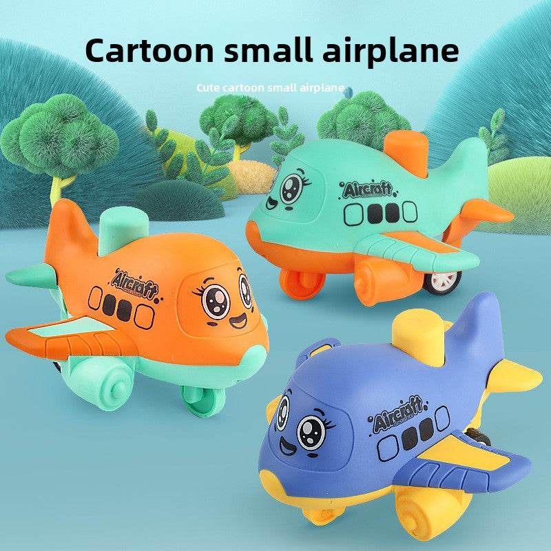Press-and-Go Cartoon Airplane Inertia Toy Car - Price Value Store