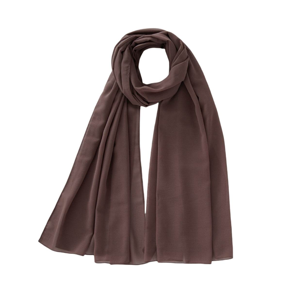 Monochrome Pearl Chiffon Bubble Scarf - Price Value Store