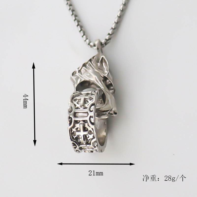 wolf head pendant - Price Value Store