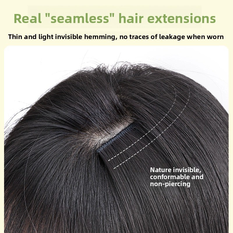 Three-Piece Seamless Fluffy Synthetic Hair Wig