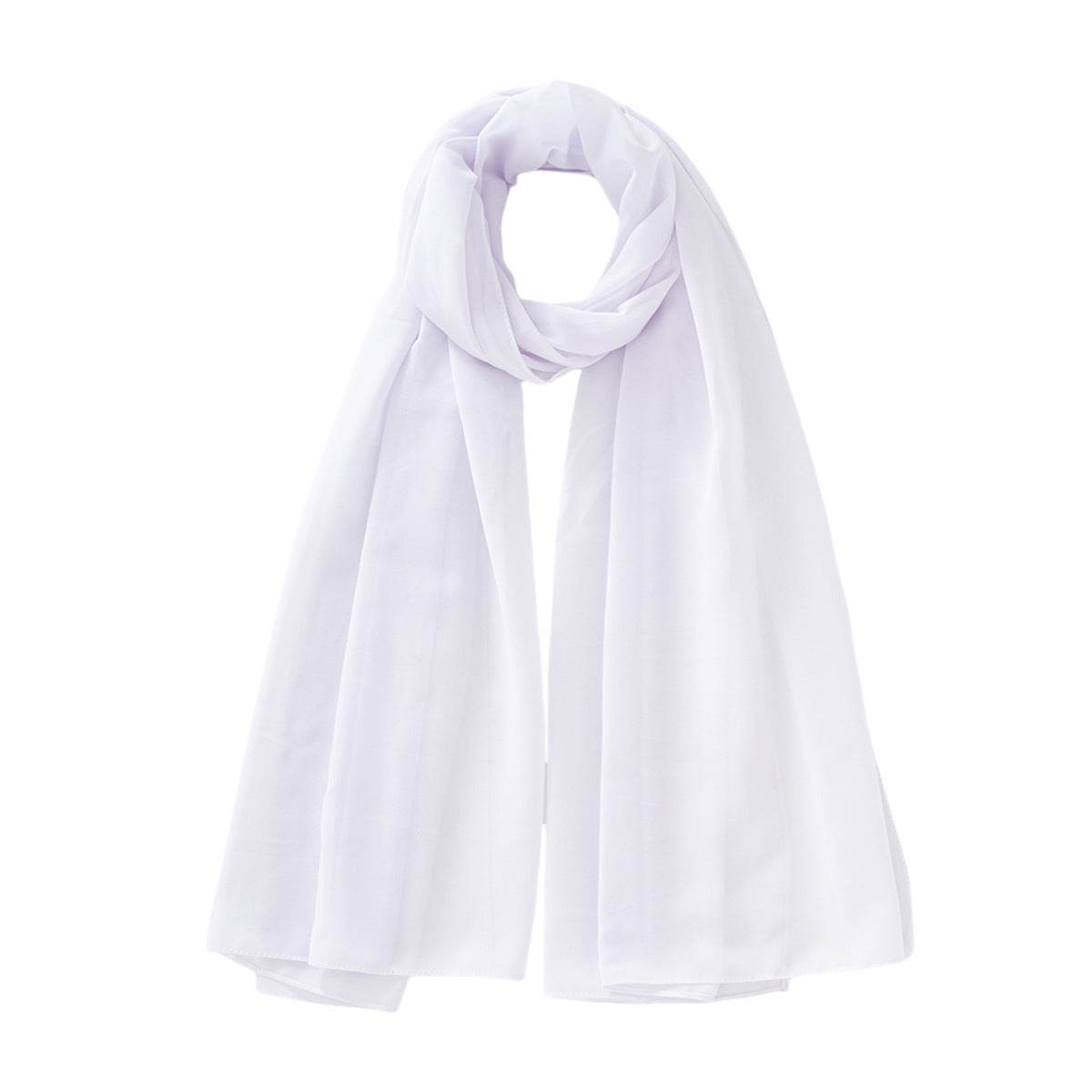 Monochrome Pearl Chiffon Bubble Scarf - Price Value Store