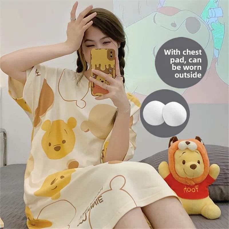 Sleeping dress with short sleeves - Price Value Store