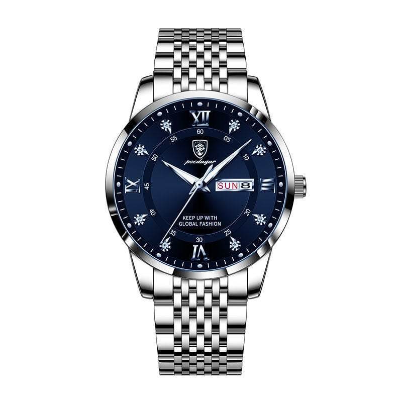 Foreign trade AliExpress explosions Swiss certification imported double calendar waterproof luminous men's watch Korean fashion - Price Value Store