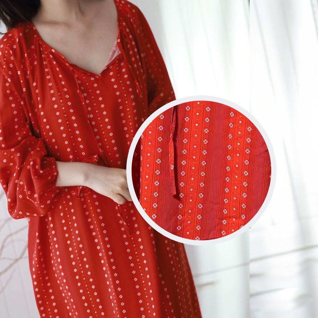 Women's Summer Cotton Silk Nightgown Dress with Belt, Korean Style - Price Value Store