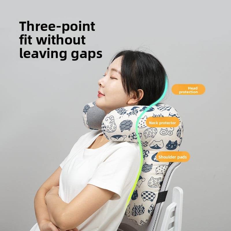 Ergonomic Office Sleeping Pillow for Neck and Back Support, Comfy Nap Headrest Cushion - Price Value Store