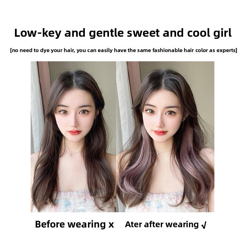 Colorful Curly Hair Piece Wig for Women