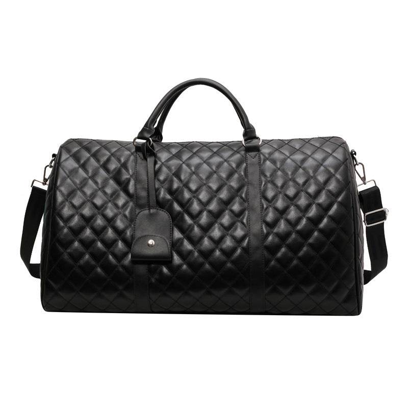 PU checkered travel bag - Price Value Store