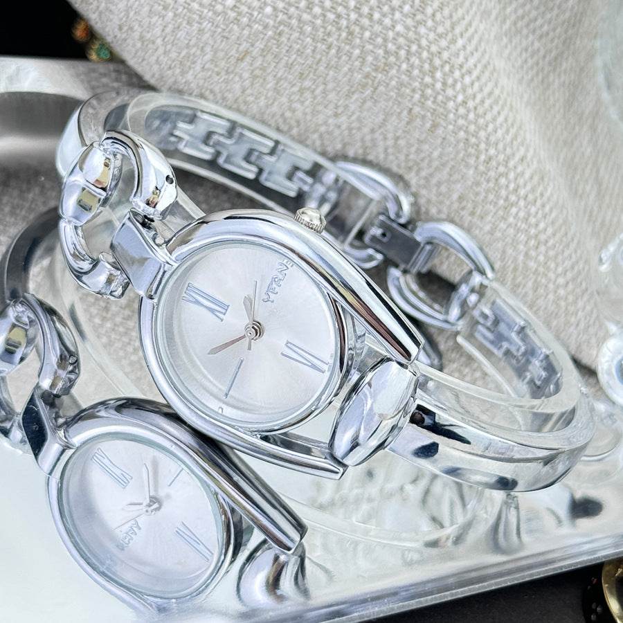 Vintage Button Bracelet Watch Fashion Quartz Women's Wristwatch. - Price Value Store