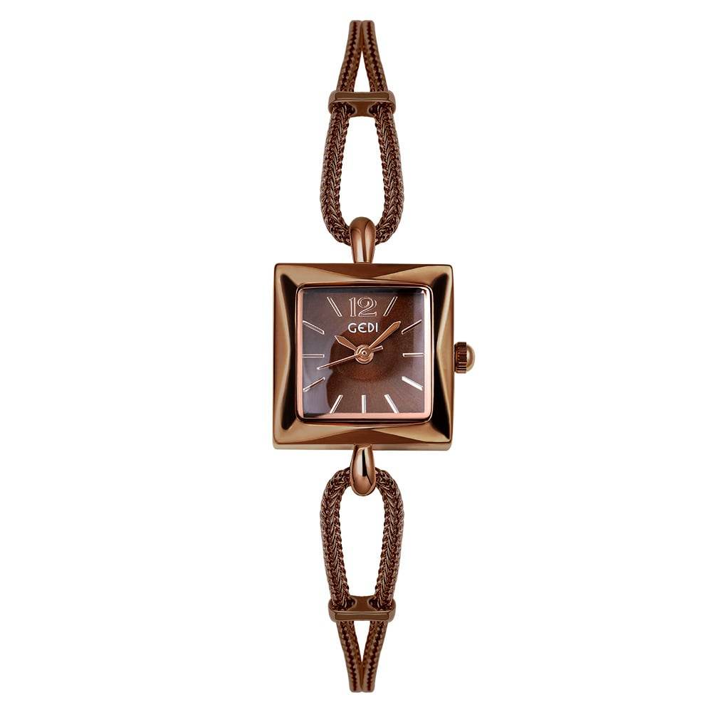 gedi vintage small sugar Cube Ladies' simple and elegant bracelet watch - Price Value Store