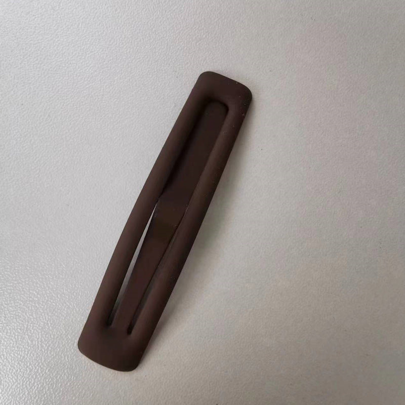Matte Push-Type Long Hair Clips