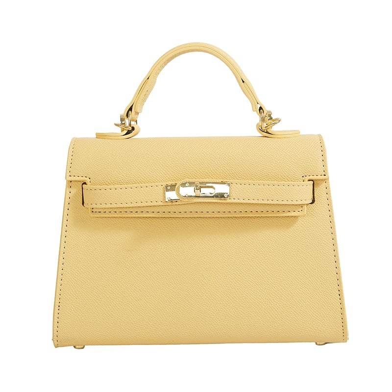 Texture Lock Portable Small Square Bag Women's 2022 New All-match Classic Shoulder Bag PU Fashion Kelly Bag - Price Value Store