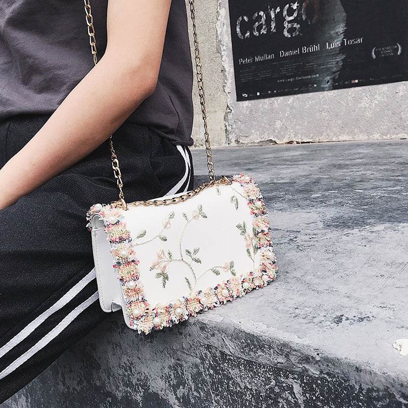 Tote Small Bag New Lace Crossbody Chain Shoulder Bag Fashion Women's Bag - Price Value Store