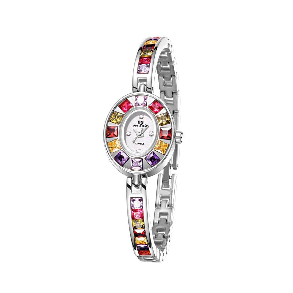 BS New HOT Watch Factory Direct Foreign trade chain watch gradient rainbow luxury women's watch a generation FA1681 - Price Value Store