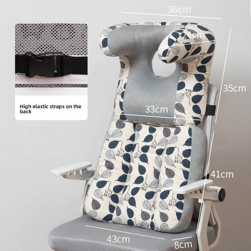 Ergonomic Office Sleeping Pillow for Neck and Back Support, Comfy Nap Headrest Cushion - Price Value Store
