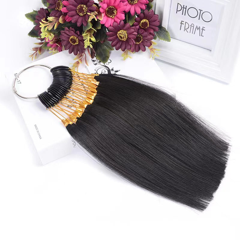 Wig Dyeing Color Plate Real Hair Styling Practice Tool