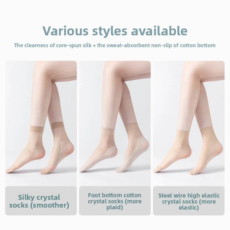 Women's Summer Anti-Snag Invisible Short Stockings - Price Value Store