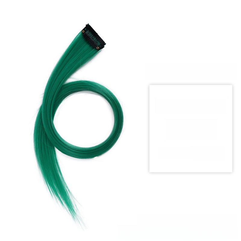 Colorful Hair Extension Piece High Temperature Silk