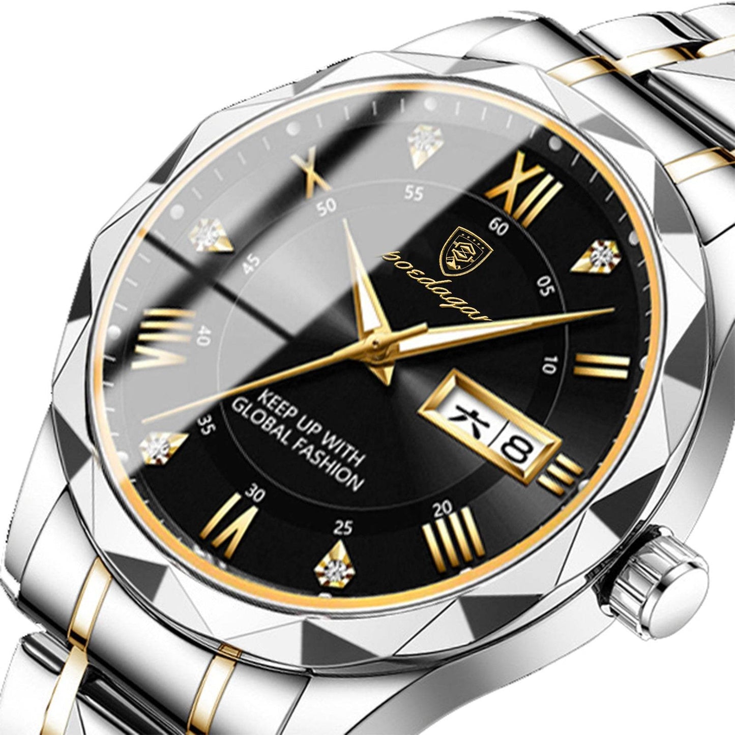 Swiss Brand Waterproof Luminous Men's Quartz Watch - Price Value Store