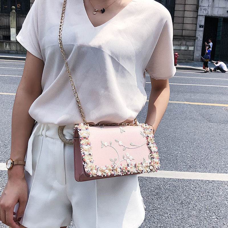 Tote Small Bag New Lace Crossbody Chain Shoulder Bag Fashion Women's Bag - Price Value Store