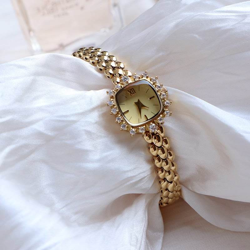 Fashionable fine-chain quartz square watch for ladies - Price Value Store