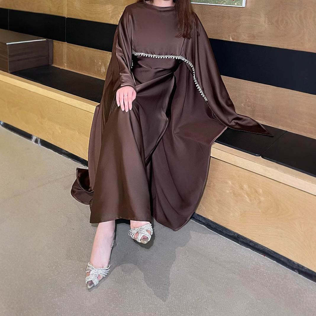 Pearl chain cape robe - Price Value Store