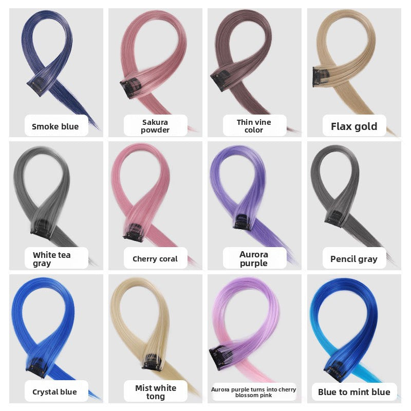 Wig pieces with ear dye