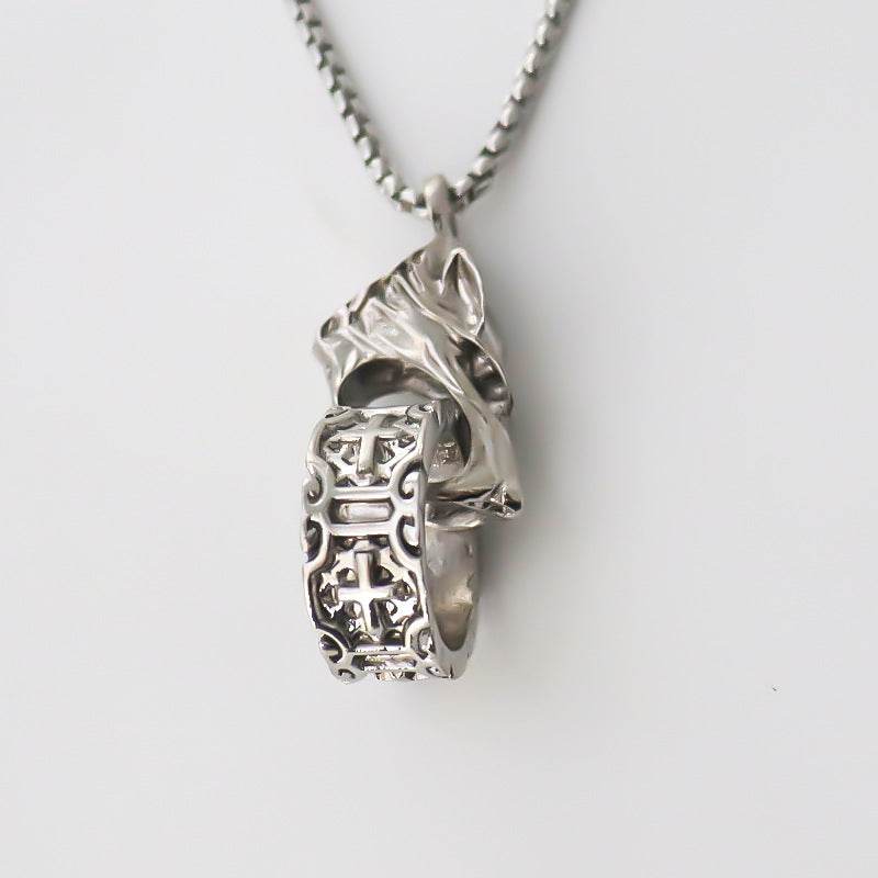 wolf head pendant - Price Value Store