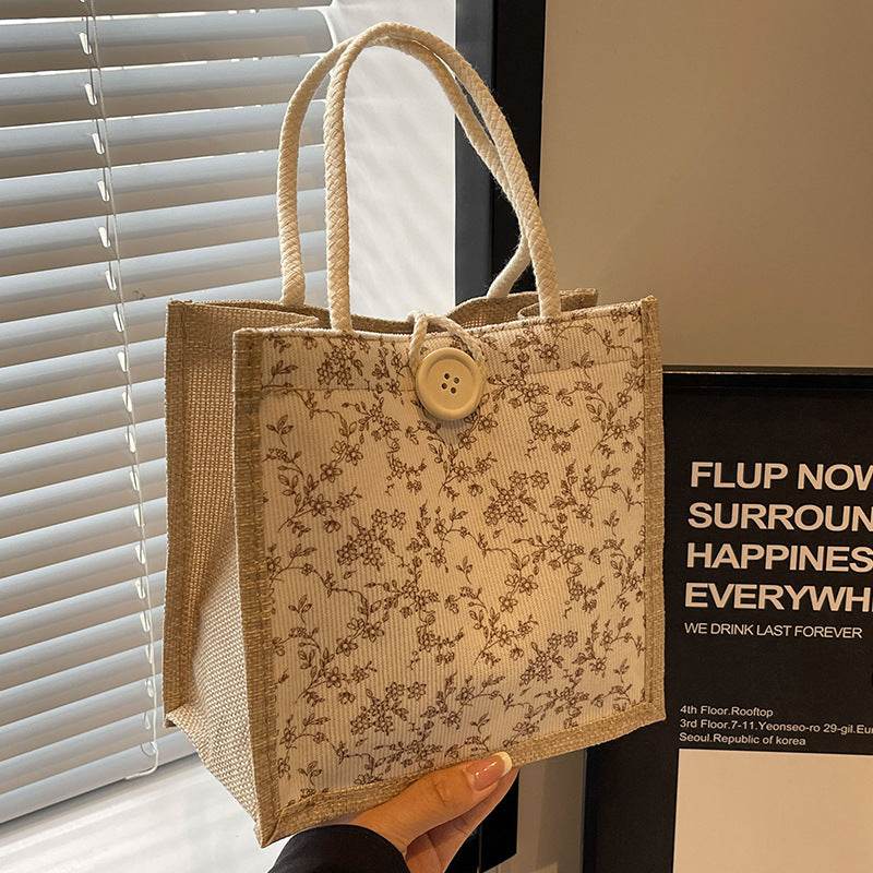 French floral print handbag - Price Value Store