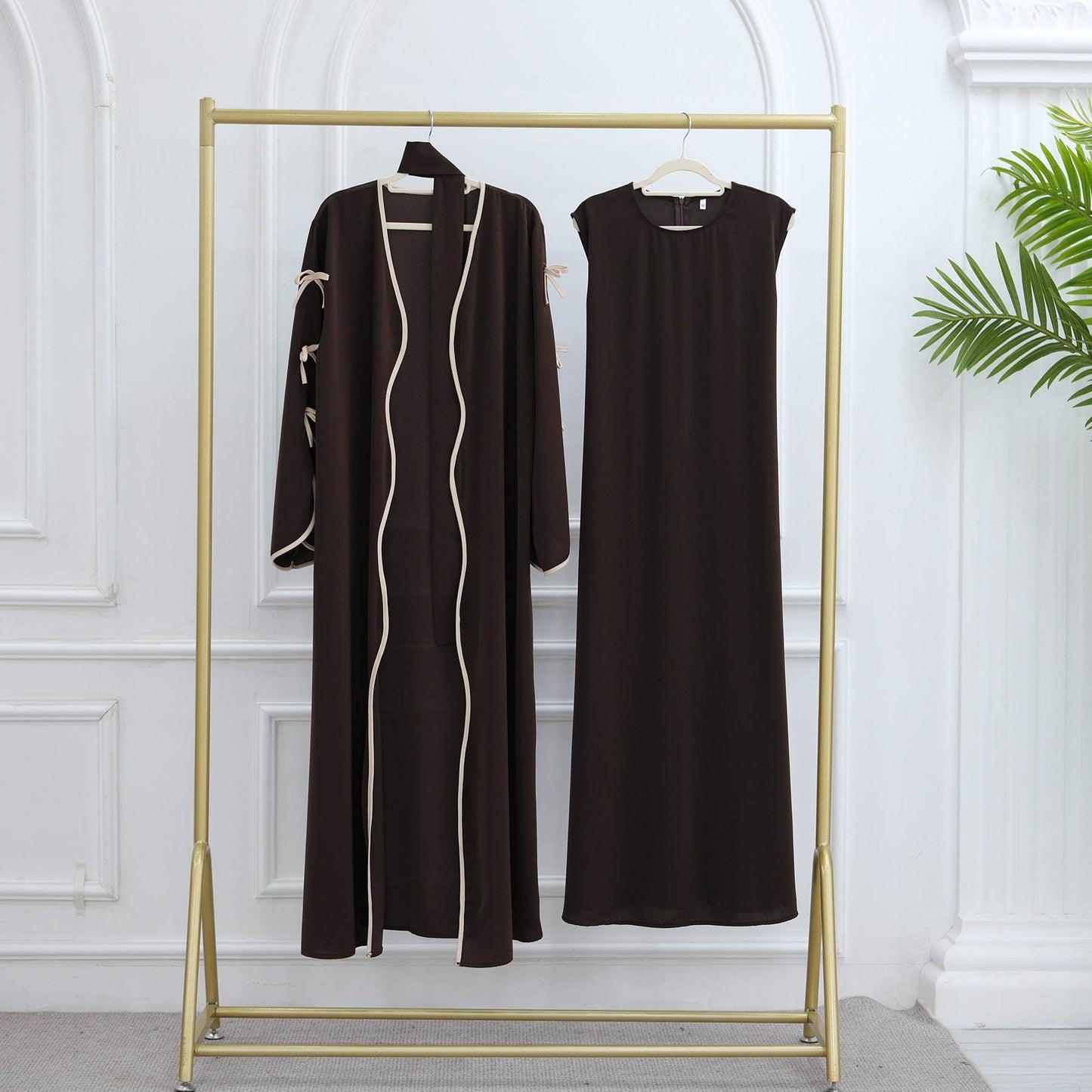 Belted long dress - Price Value Store
