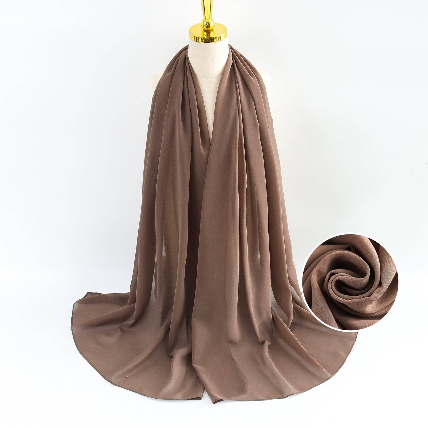 Elegant Pearl Chiffon Scarf for Women - Price Value Store