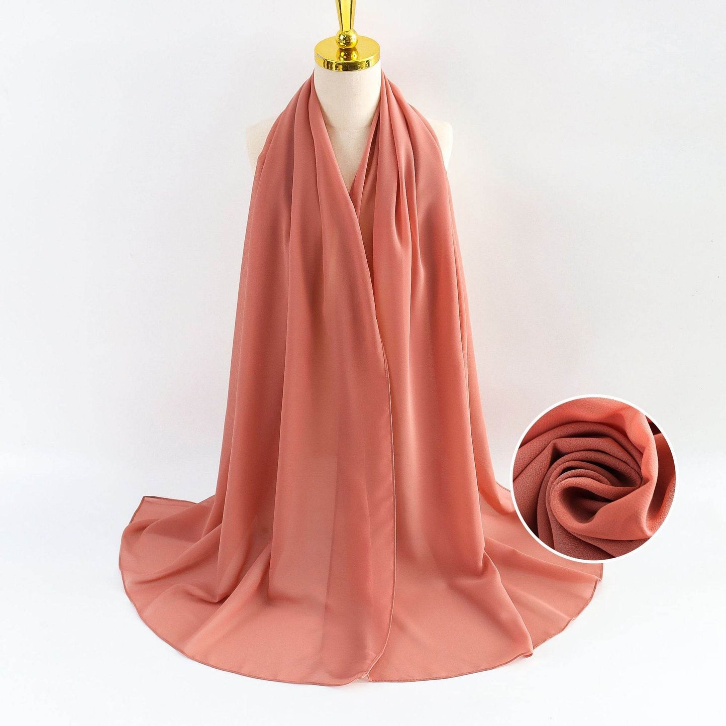 Elegant Pearl Chiffon Scarf for Women - Price Value Store