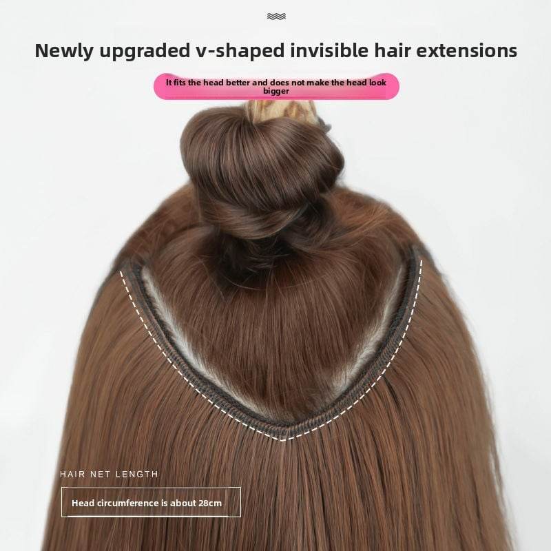 V-Shaped Fluffy Synthetic Hair Wig ? Straight/Curly (50cm/60cm) - Price Value Store