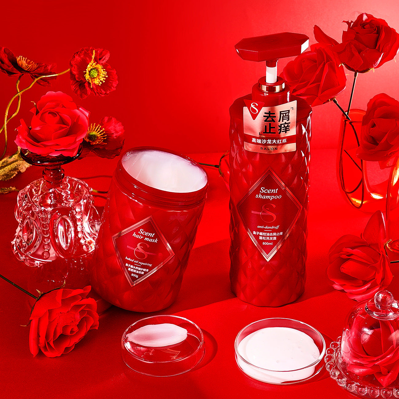 Caviar oil control, dandruff removal and fluffy shampoo
