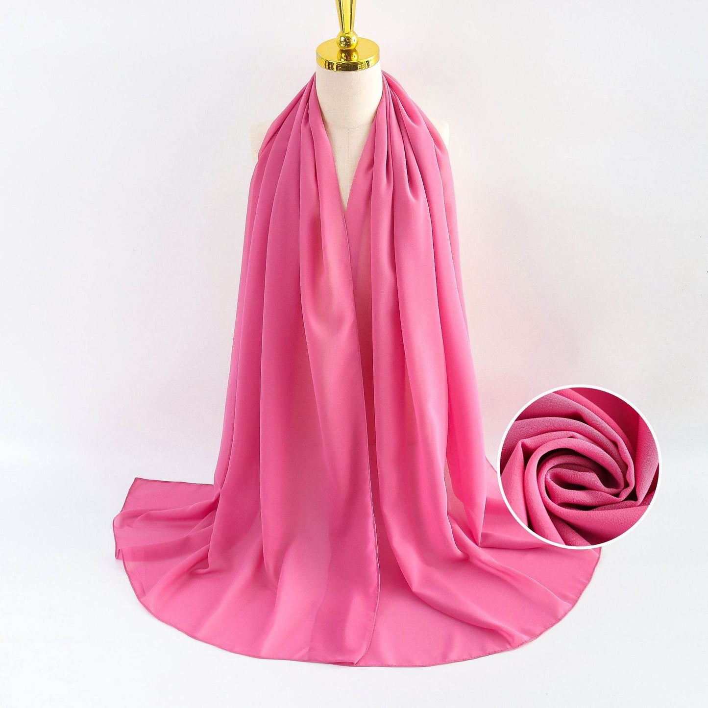 Elegant Pearl Chiffon Scarf for Women - Price Value Store