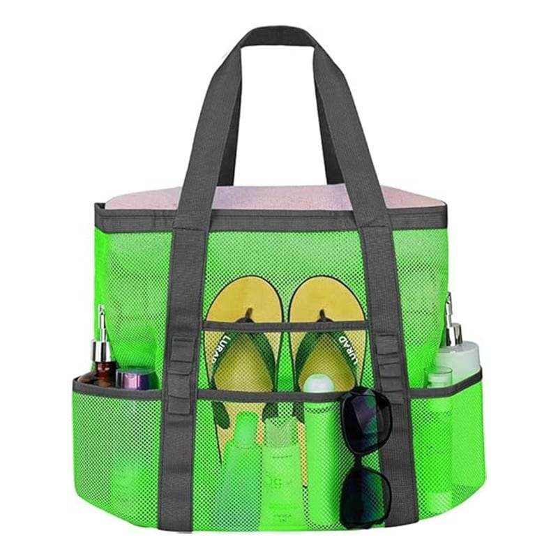 Large Capacity Foldable Mesh Beach Bag for Swimming and Travel - Price Value Store