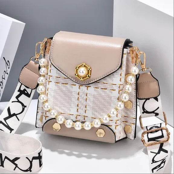 Elegant Pearl Chain Crossbody Bag ? Cute Princess-Inspired Phone Purse for Women - Price Value Store