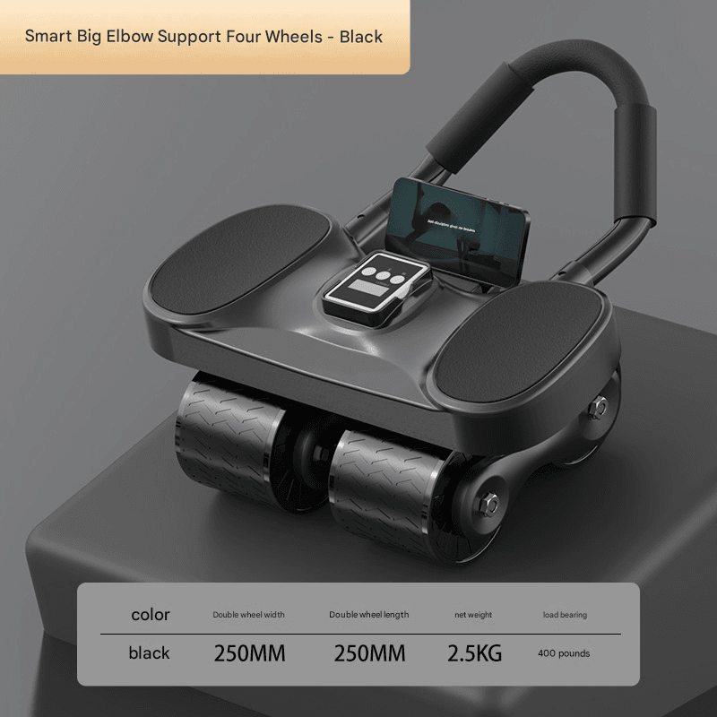 Factory Direct sales automatic rebound multifunctional abdominal wheel elbow support intelligent counting abdominal muscle fitness equipment - Price Value Store
