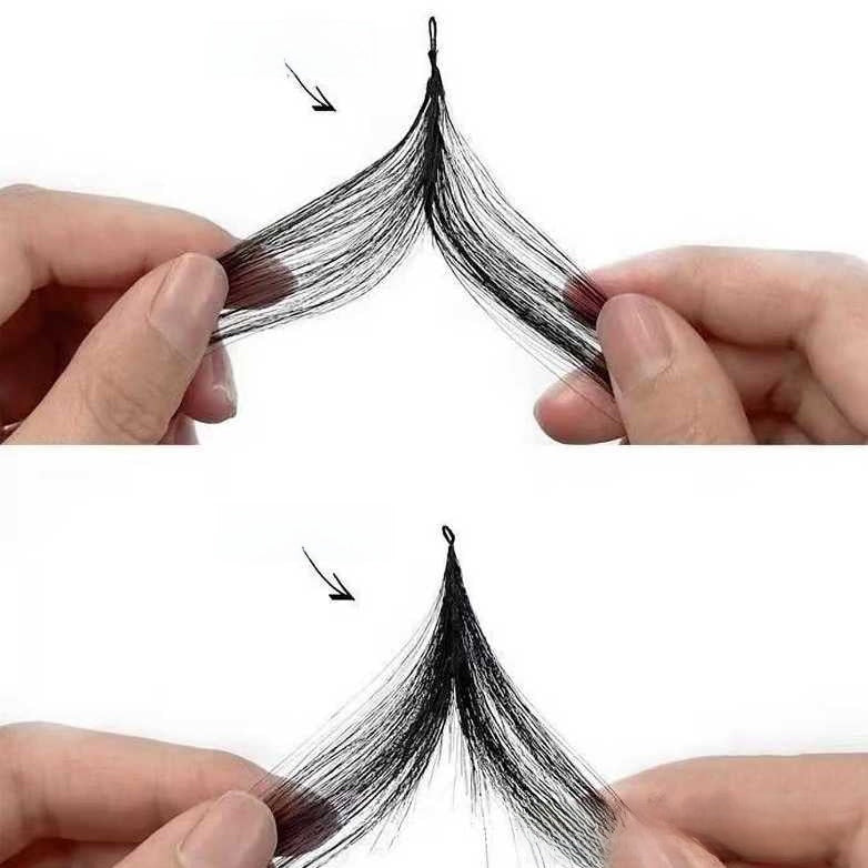 Reusable Feather Hair Extensions Real Human Hair with Free Tools