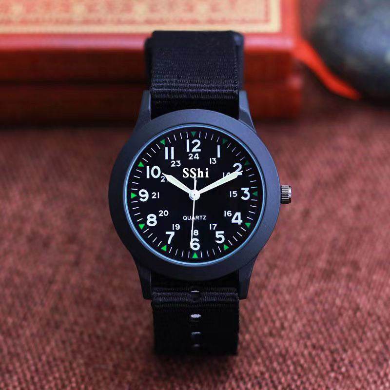 Men's Casual Canvas Quartz Watch with Round Dial - Price Value Store
