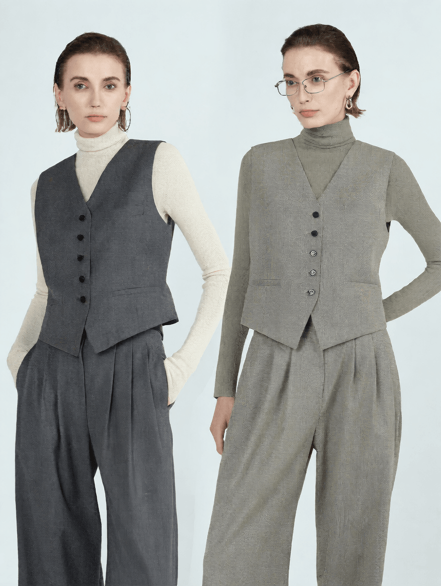 V-neck women's suit vest - Price Value Store