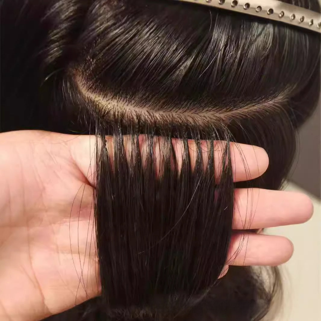 Reusable Feather Hair Extensions Real Human Hair with Free Tools