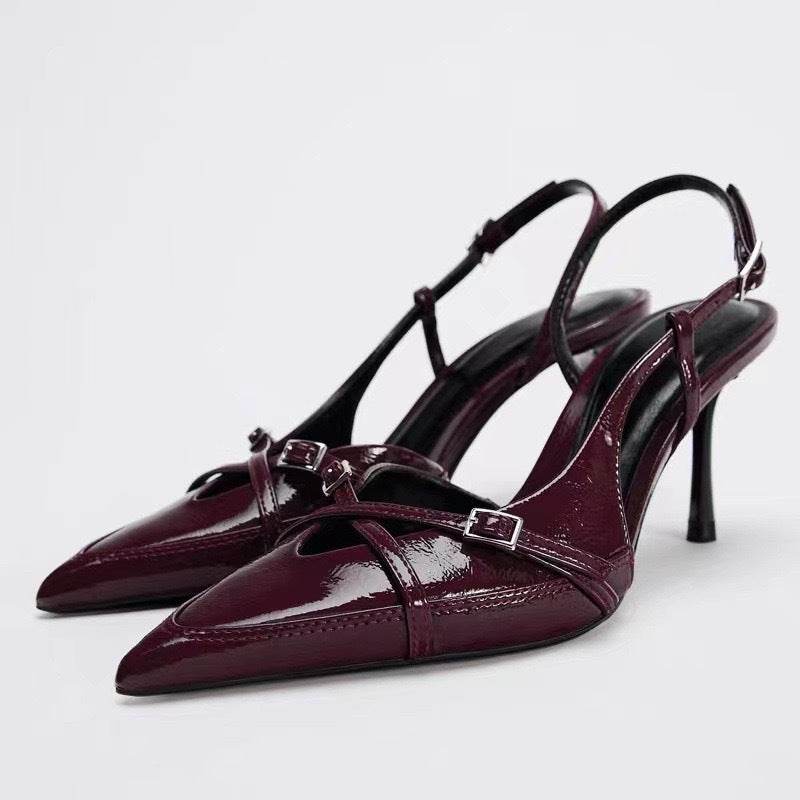 Jeans fabric high-heeled sandals - Price Value Store