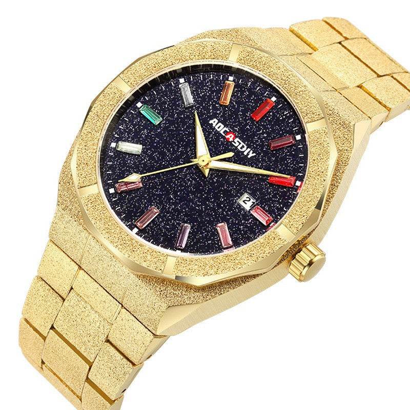 Full diamond luxury oak men's watch - Price Value Store