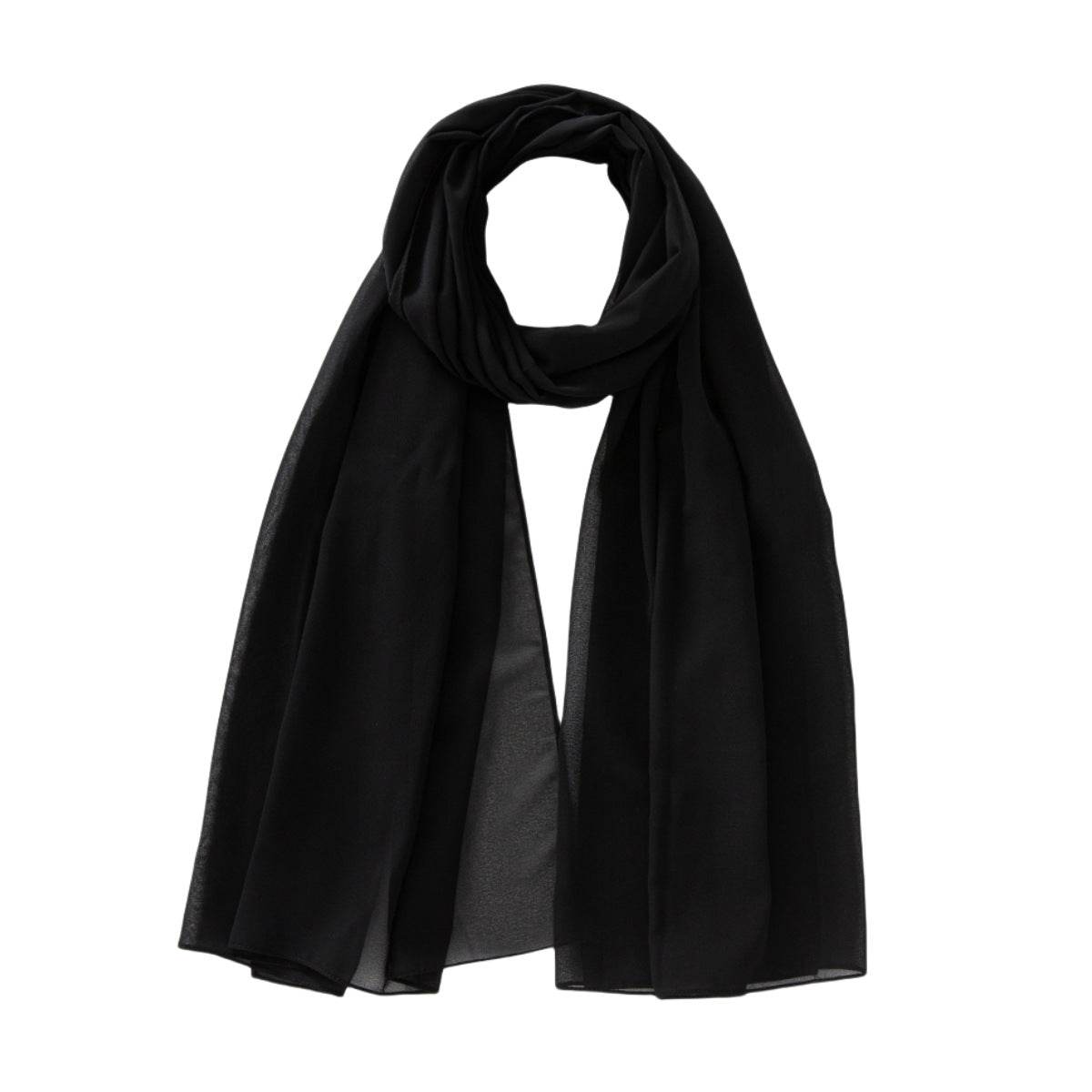 Monochrome Pearl Chiffon Bubble Scarf - Price Value Store