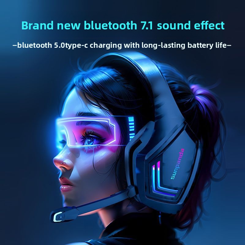 Wireless Bluetooth Headphones for Gaming