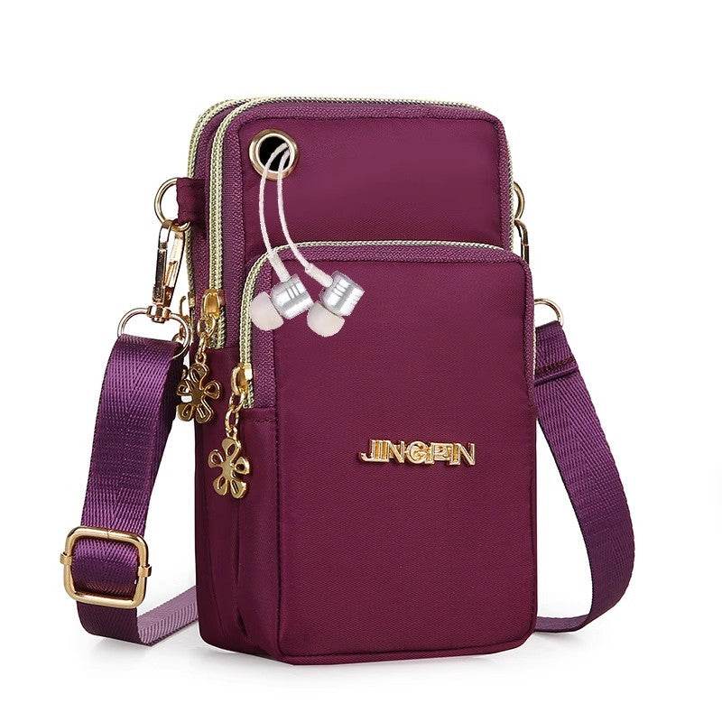 Three-Layer Mobile Phone Cross-Body Bag - Price Value Store