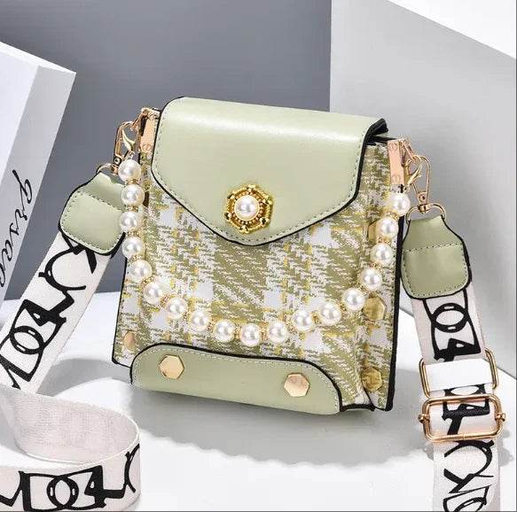 Elegant Pearl Chain Crossbody Bag ? Cute Princess-Inspired Phone Purse for Women - Price Value Store