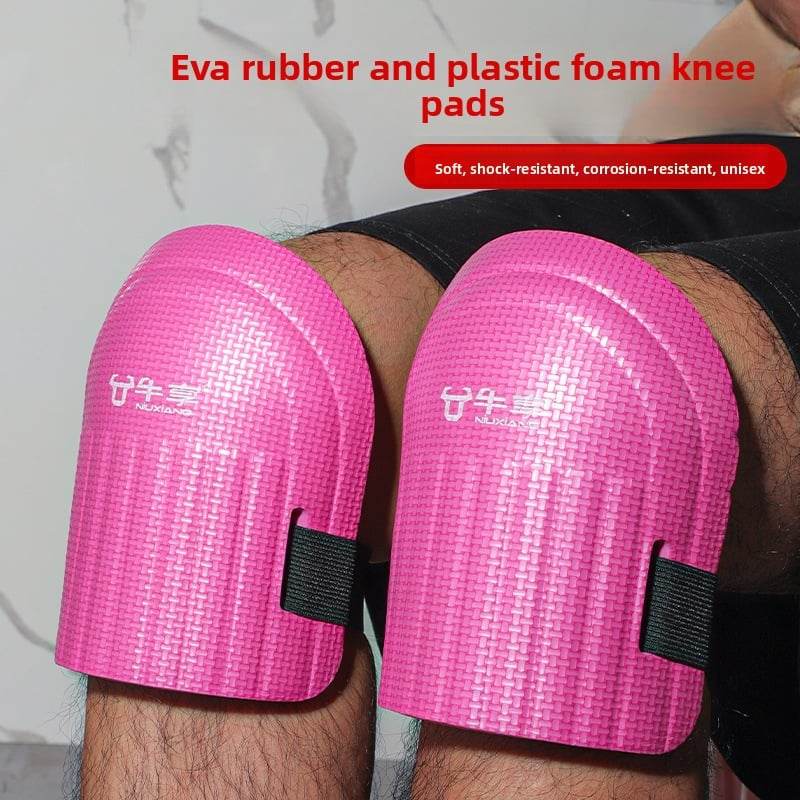 Cross-border explosions construction site construction blue knee pads eva thickened wear-resistant bricklayer tiling kneeling labor knee pads - Price Value Store